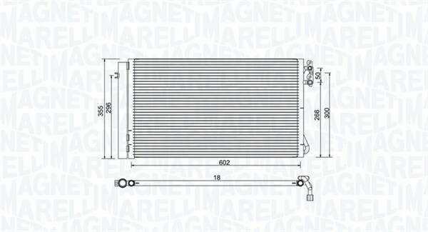 Kondenzátor, klimatizace MAGNETI MARELLI