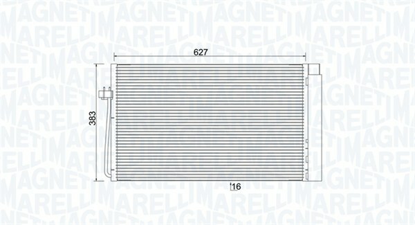 Kondenzátor, klimatizace MAGNETI MARELLI