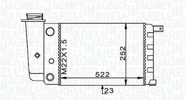 Chladič, chlazení motoru MAGNETI MARELLI