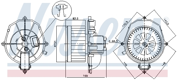 vnitřní ventilátor NISSENS