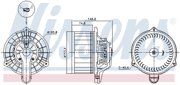 vnitřní ventilátor NISSENS