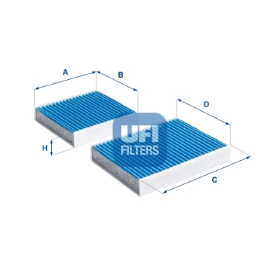 Filtr, vzduch v interiéru UFI