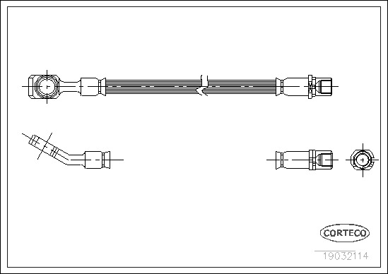 Brzdová hadice CORTECO