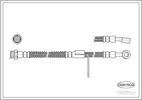 Brzdová hadice CORTECO