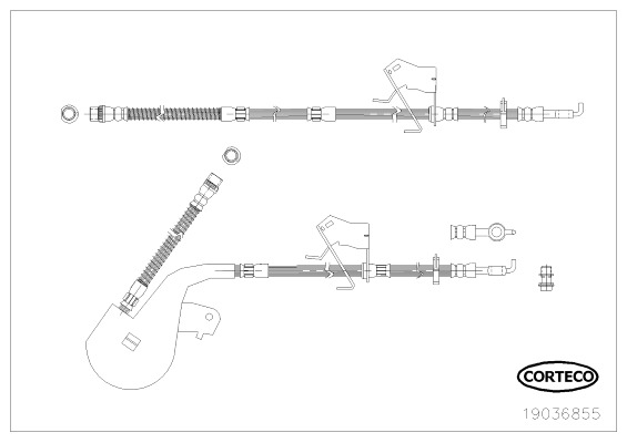 Brzdová hadice CORTECO