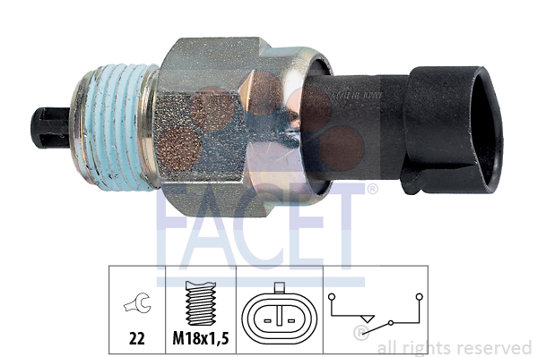 Spínač, světlo zpátečky FACET