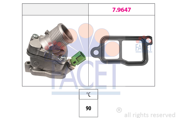 Termostat, chladivo FACET