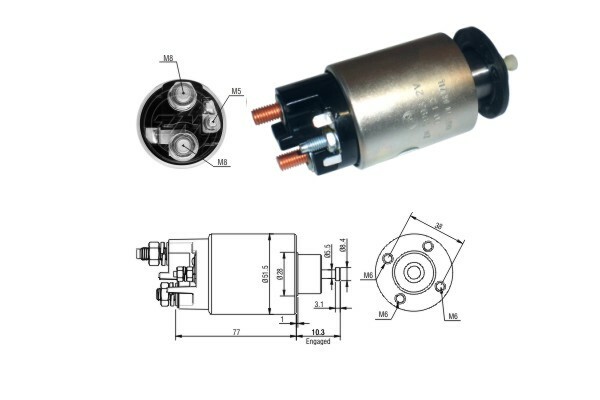 Elektromagnetický spínač, startér ERA