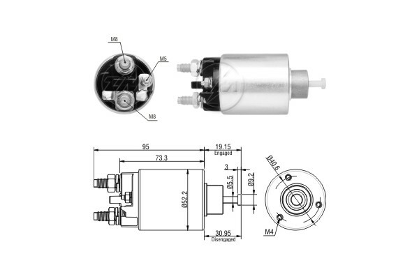 Elektromagnetický spínač, startér ERA