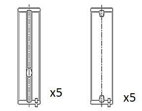 Hlavní ložiska klikového hřídele FAI AutoParts