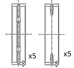 Hlavní ložiska klikového hřídele FAI AutoParts