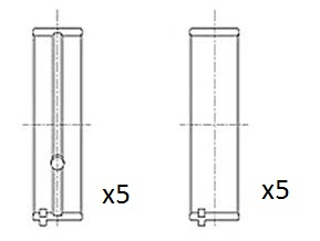 Hlavní ložiska klikového hřídele FAI AutoParts