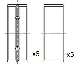 Hlavní ložiska klikového hřídele FAI AutoParts