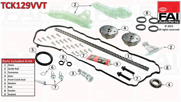 Sada rozvodového řetězu FAI AutoParts