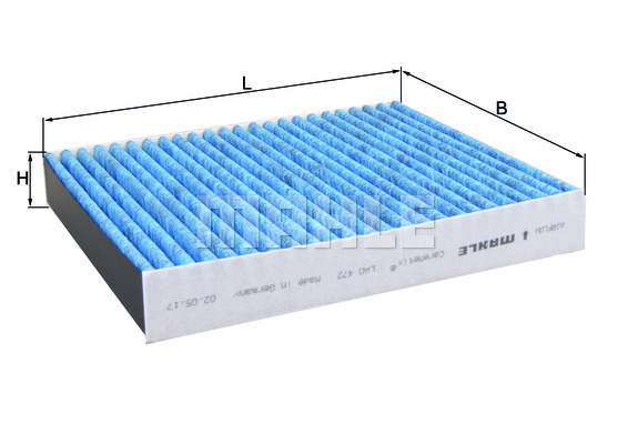 Filtr, vzduch v interiéru MAHLE