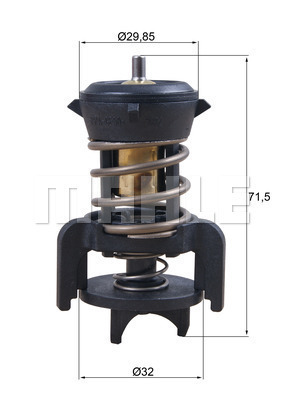 Termostat, chladivo MAHLE