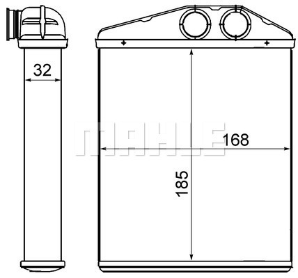 Výměník tepla, vnitřní vytápění MAHLE