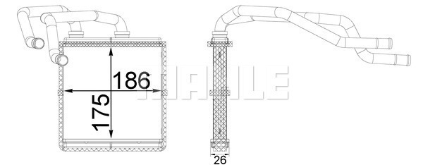 Výměník tepla, vnitřní vytápění MAHLE