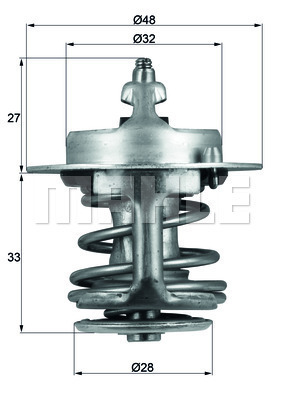 Termostat, chladivo MAHLE