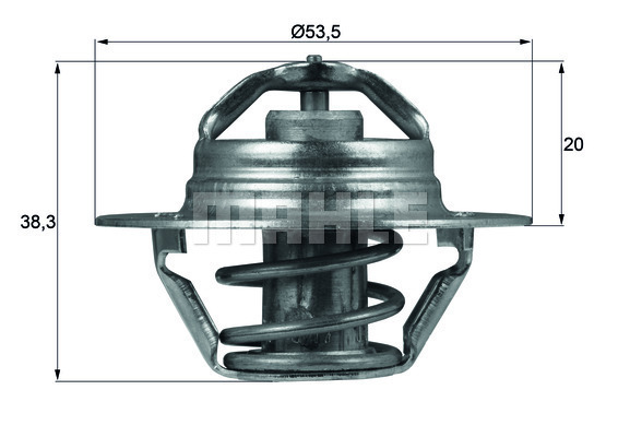 Termostat, chladivo MAHLE