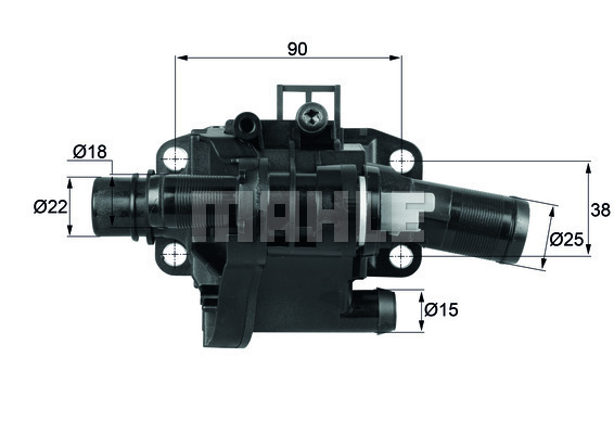 Termostat, chladivo MAHLE