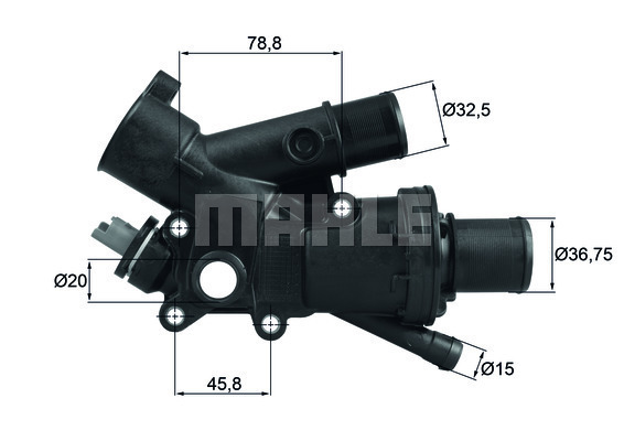 Termostat, chladivo MAHLE