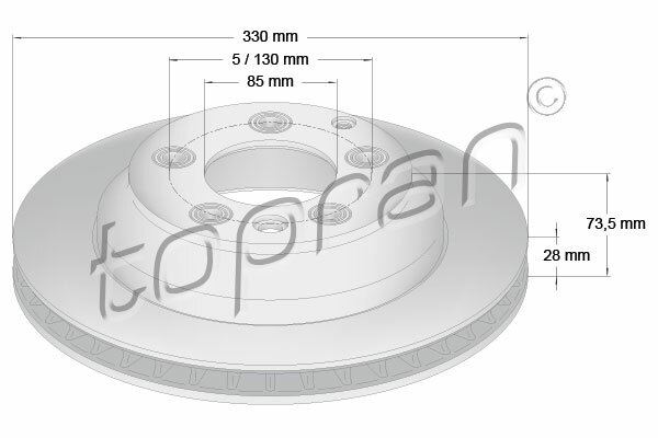 Brzdový kotouč TOPRAN