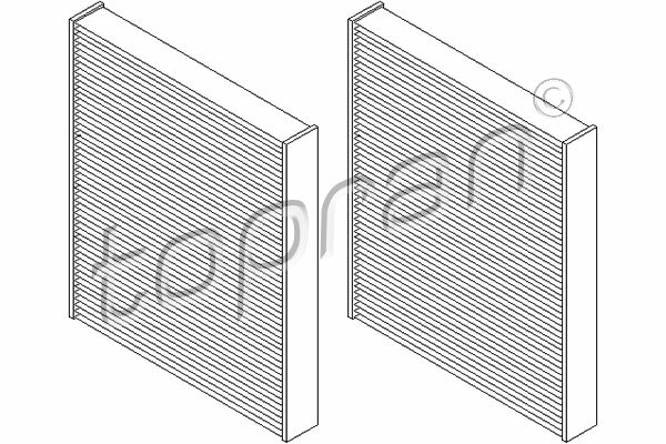 Sada filtrů, vzduch vnitřní TOPRAN