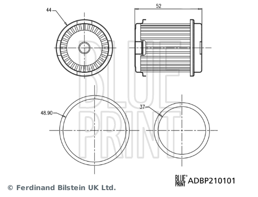 Hydraulický filtr, automatická převodovka BLUE PRINT