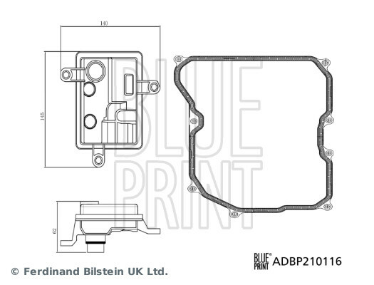 Sada hydraulického filtru, automatická převodovka BLUE PRINT