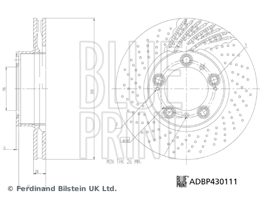 Brzdový kotouč BLUE PRINT