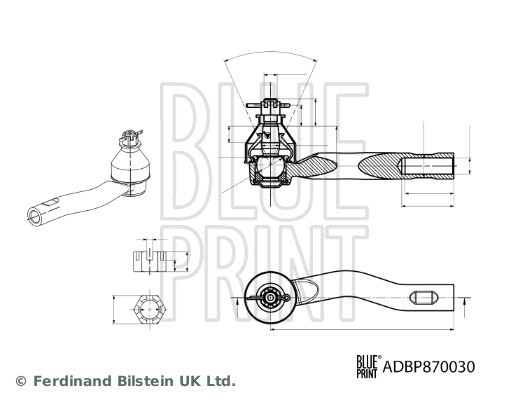 Hlava příčného táhla řízení BLUE PRINT