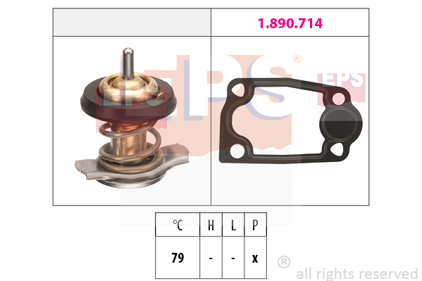 Termostat, chladivo EPS