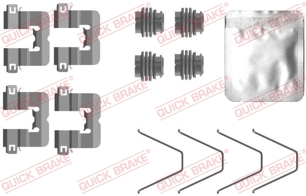 Sada příslušenství, obložení kotoučové brzdy QUICK BRAKE