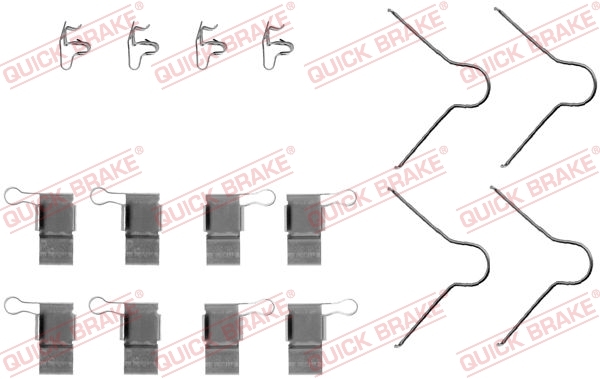 Sada příslušenství, obložení kotoučové brzdy QUICK BRAKE