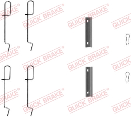 Sada příslušenství, obložení kotoučové brzdy QUICK BRAKE